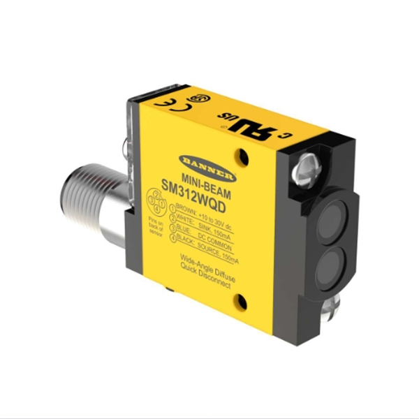 BANNER邦納美國(guó)MINI-BEAM系列光電傳感器 SM312LV W/30